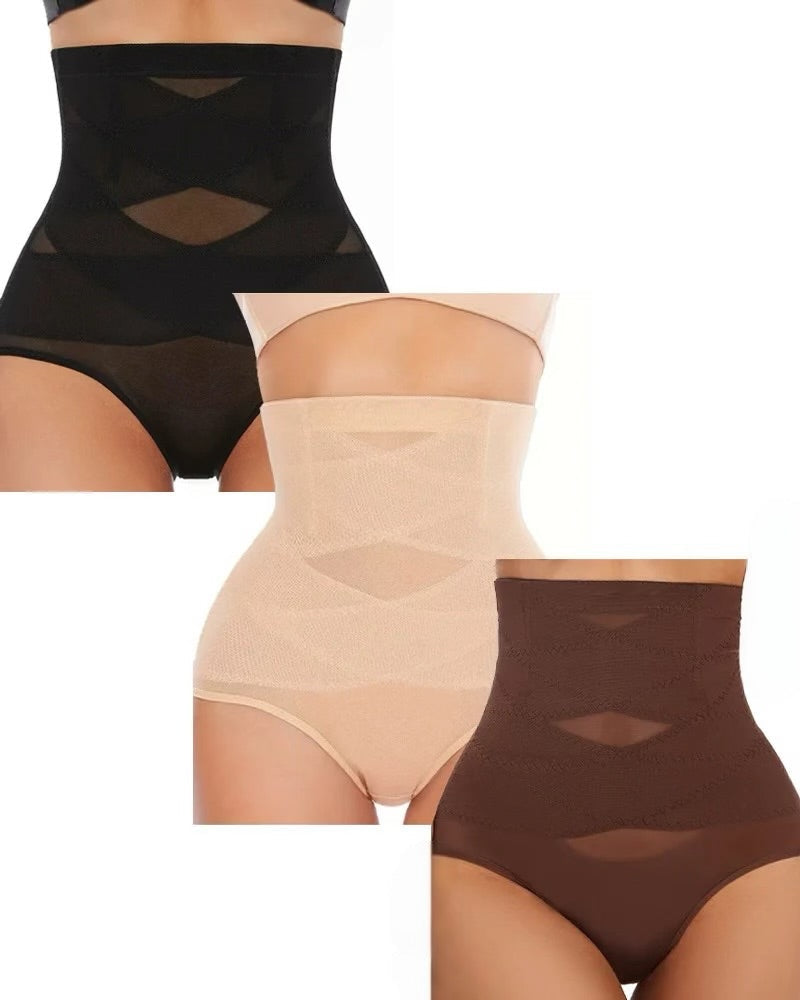 Women'S High-Waisted Shapewear Panties(3 pcs)
