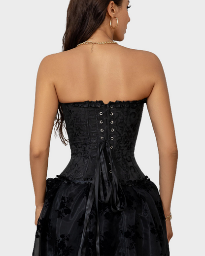 Corset Tops Lace Waist Push Up Shapewear