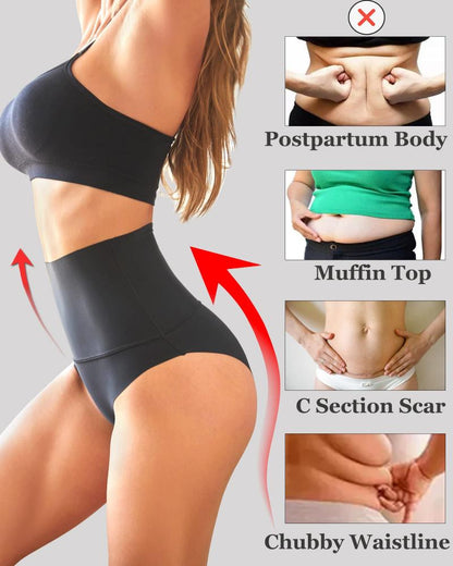 Women’s Tummy Control High-Waist Briefs Set of 3