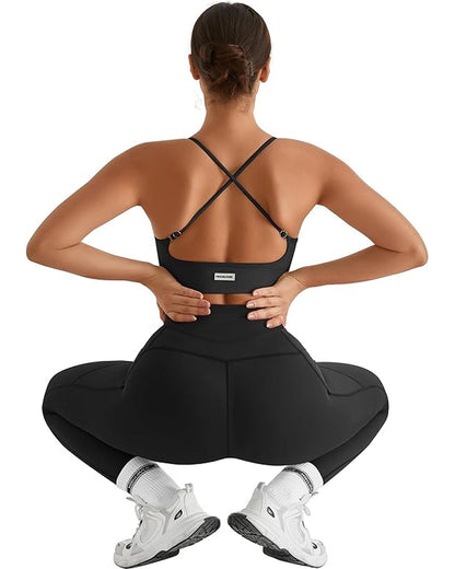 High Waisted Butt Lifting Tummy Control Side Pocket Shaping Leggings