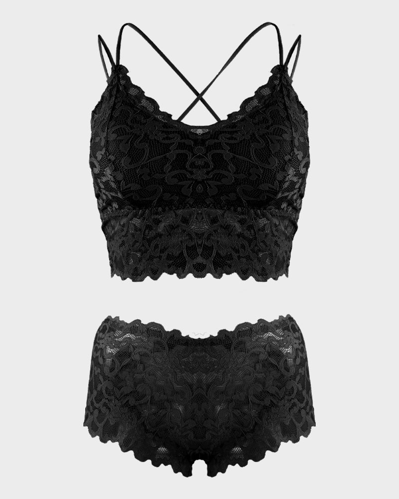 Romantic Lace Bralette & Panty Bundle