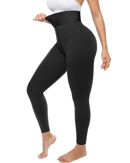 AirSlim ElasticFuse High-Waist Shaping Leggings – Tummy Control, Comfy Support, Black