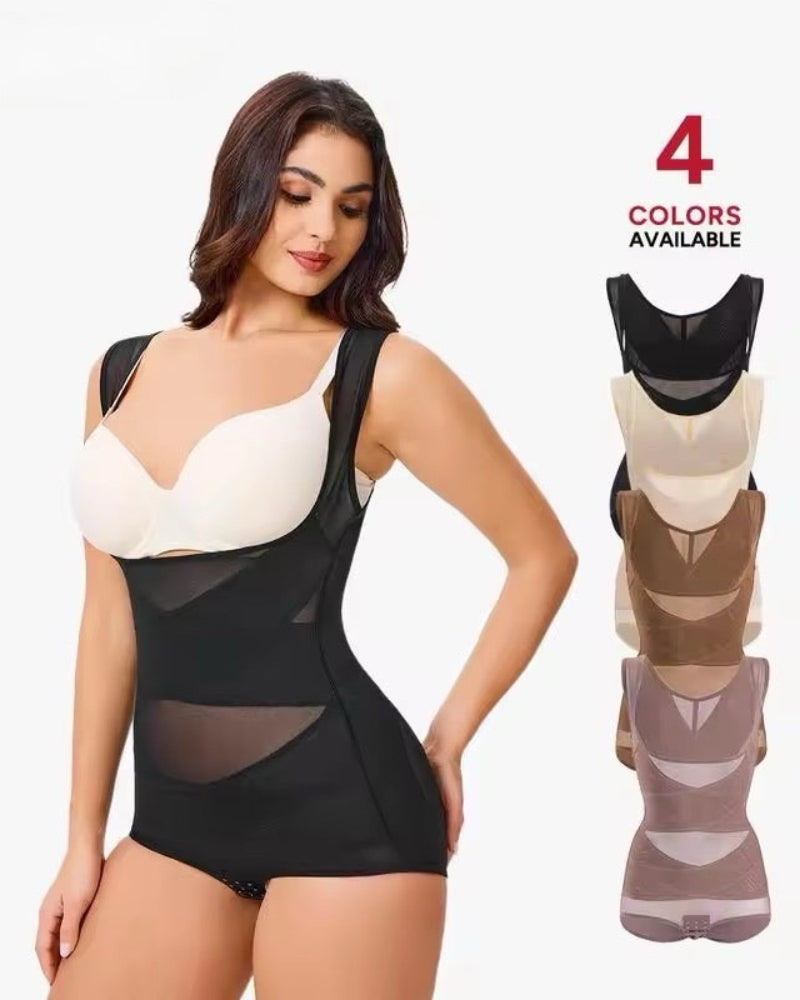 Shapecurve Shapewear Bodysuit Mesh Breathable, Invisible Tummy Control