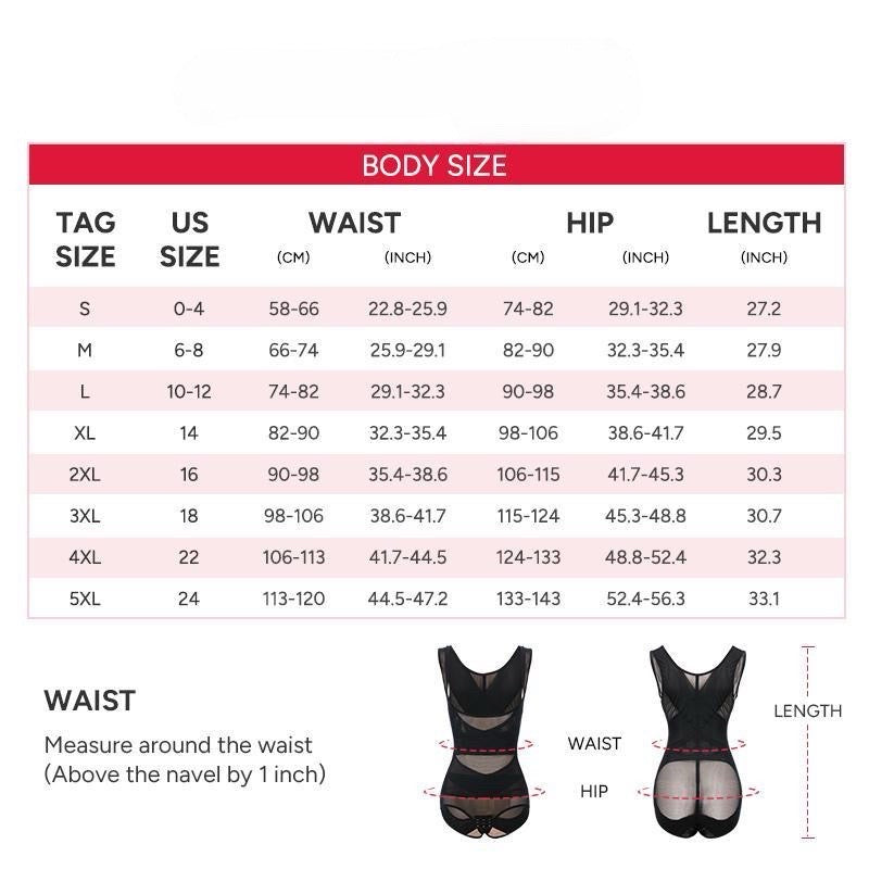 Shapecurve Shapewear Bodysuit Mesh Breathable, Invisible Tummy Control