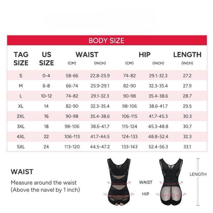 Shapecurve Shapewear Bodysuit Mesh Breathable, Invisible Tummy Control