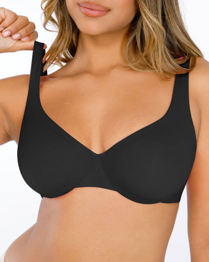 Underwire Adjustable Deep V-neck Bra