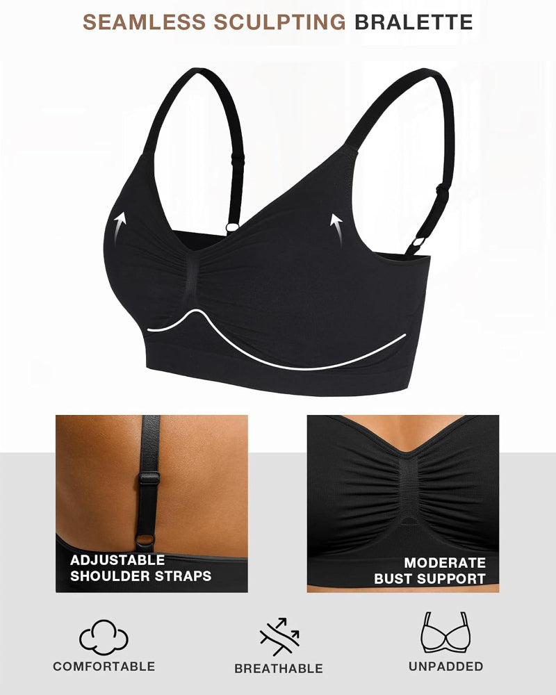 Seamless Wireless Wire-Free Shaping Bra